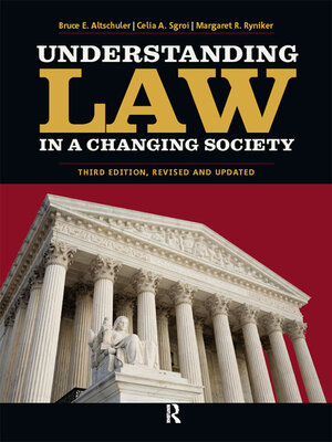 cover image of Understanding Law in a Changing Society